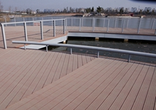 武汉汤逊湖公园订购塑木实心地板140-25